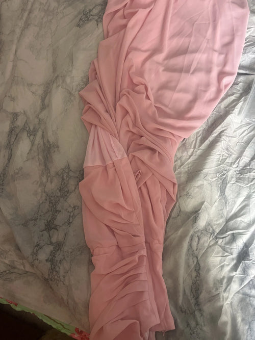 Le Dhalia — Robe De Soirée Drapée Sans Bretelles — photo d'un client 5