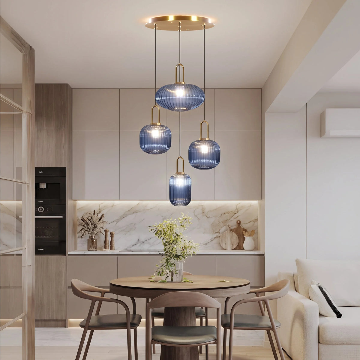 Elegant Vintage Taklampa i Glas — bild 13