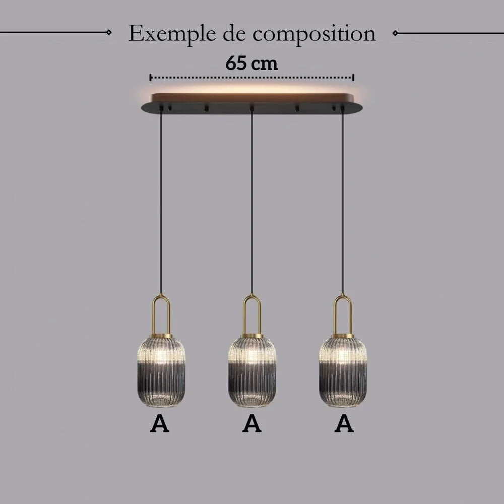 Elegant Vintage Taklampa i Glas — bild 29
